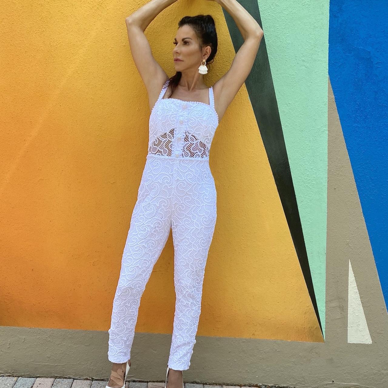 Alexis white jumpsuit online