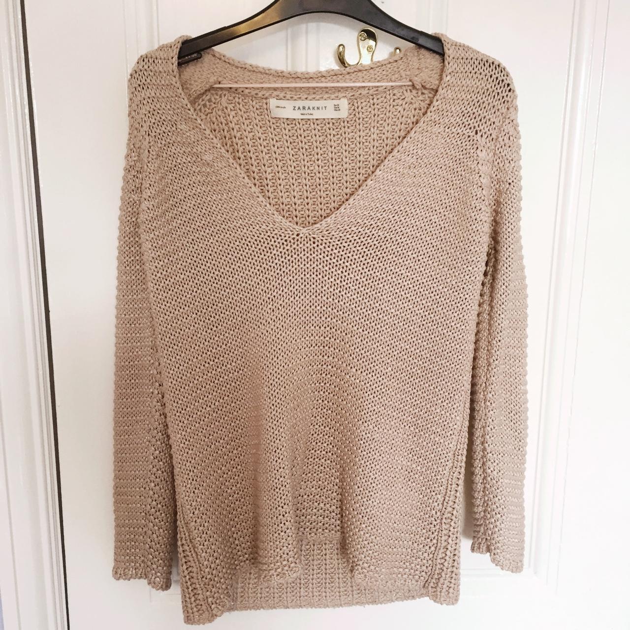 Zara Women's Pink Jumper | Depop