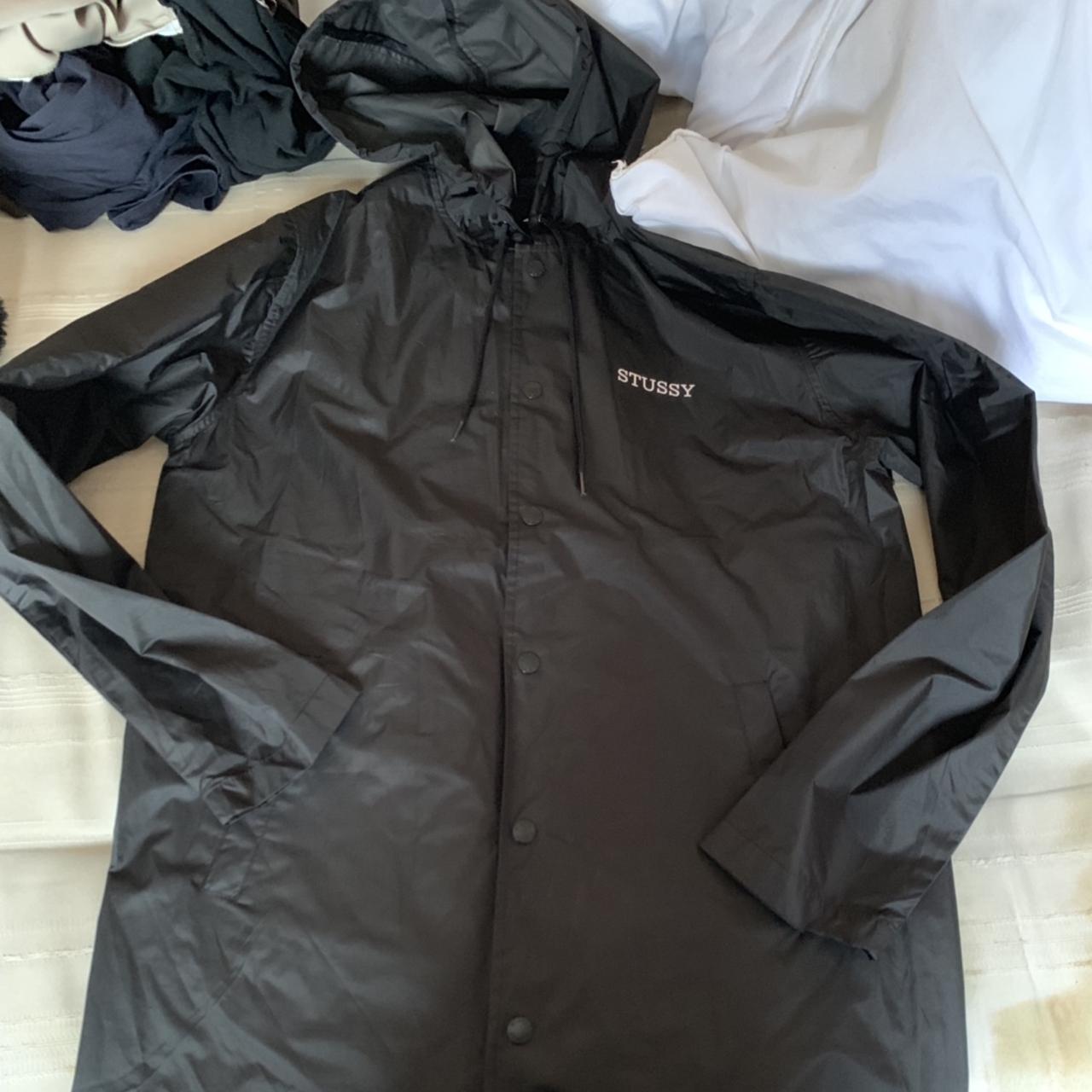 stussy rain coat