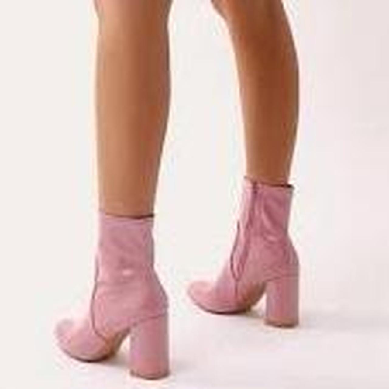 public desire pink ankle boots