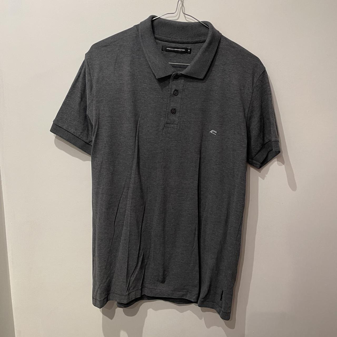 Grey French Connection Polo shirt Brand: French... - Depop