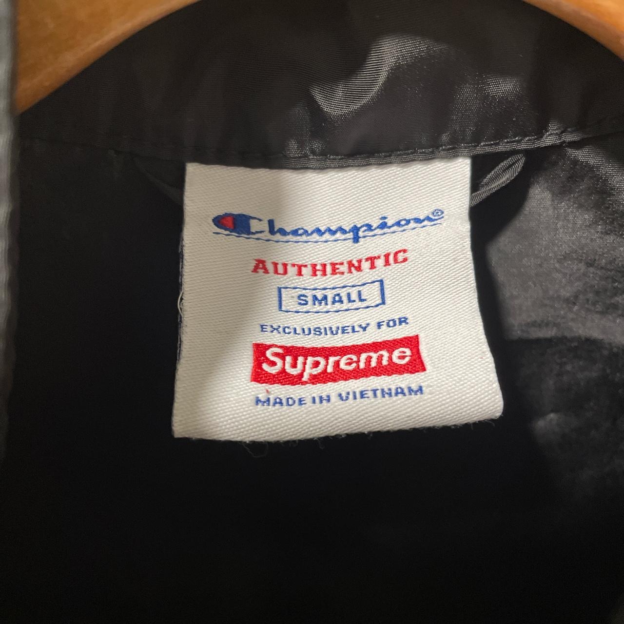 Champion X Supreme Jacket. BLUE SIZE: L Brand - Depop