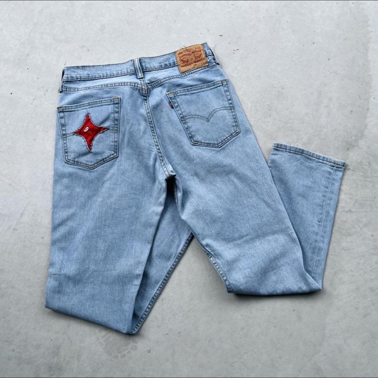 Reworked Bandana Jeans Chili Peppers and... - Depop