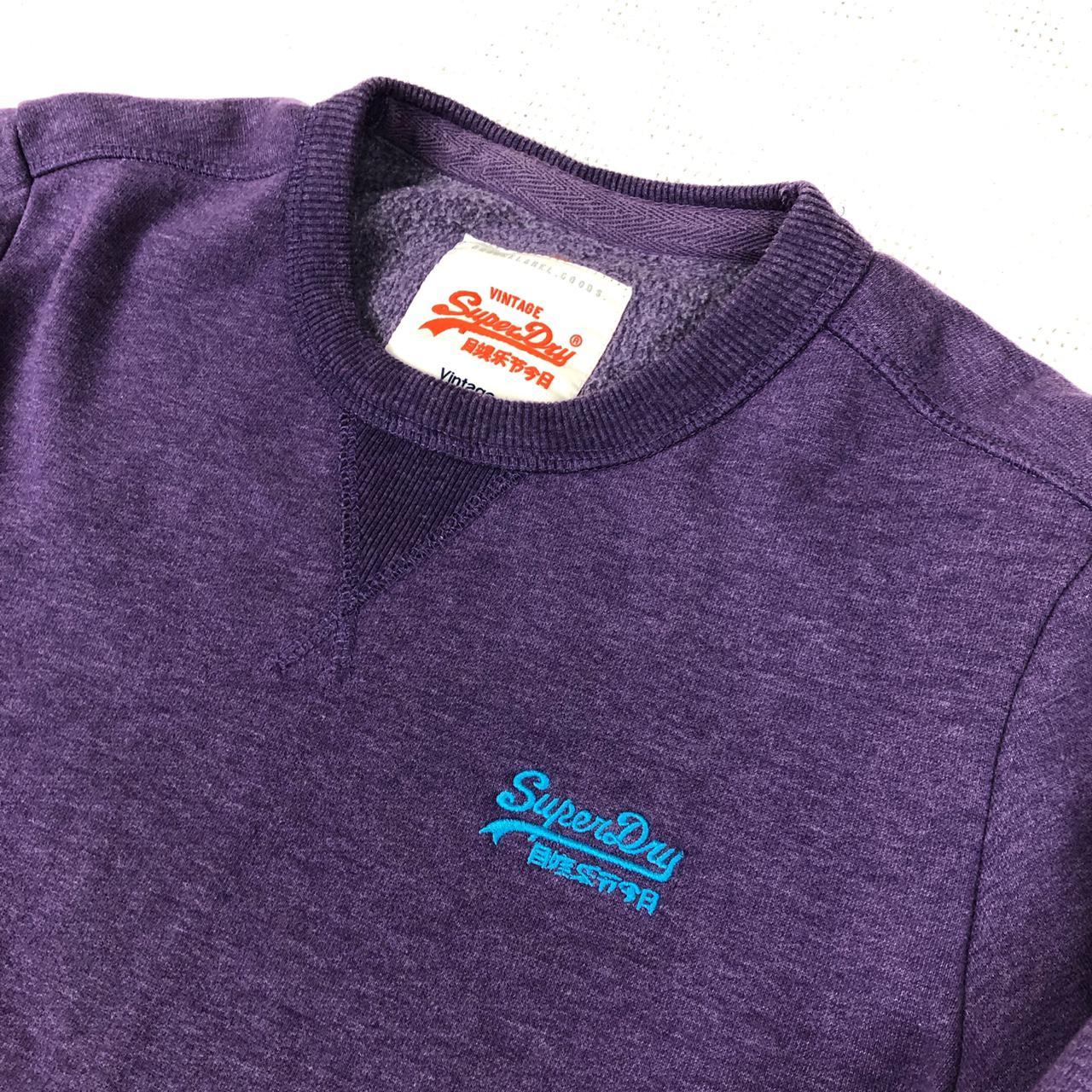 Vintage Superdry purple jumper in a size small.... - Depop