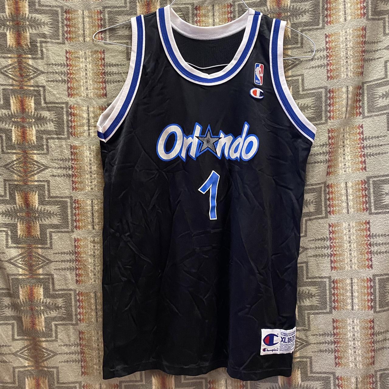 90s Orlando Magic Penny Hardaway #1 Champion Basketball Jersey