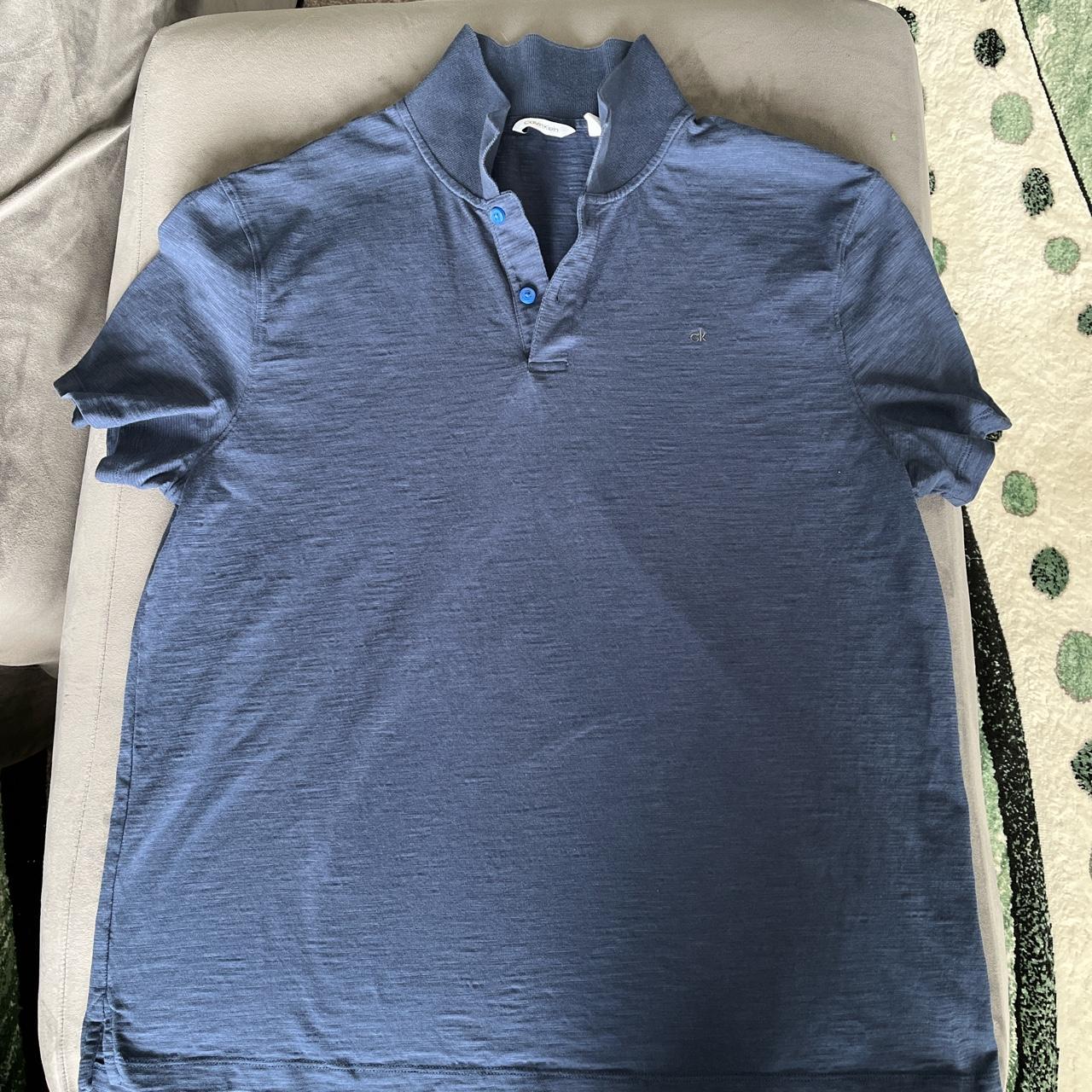 Calvin Klein -XL men’s BLUE Shirt Perfect condition... - Depop