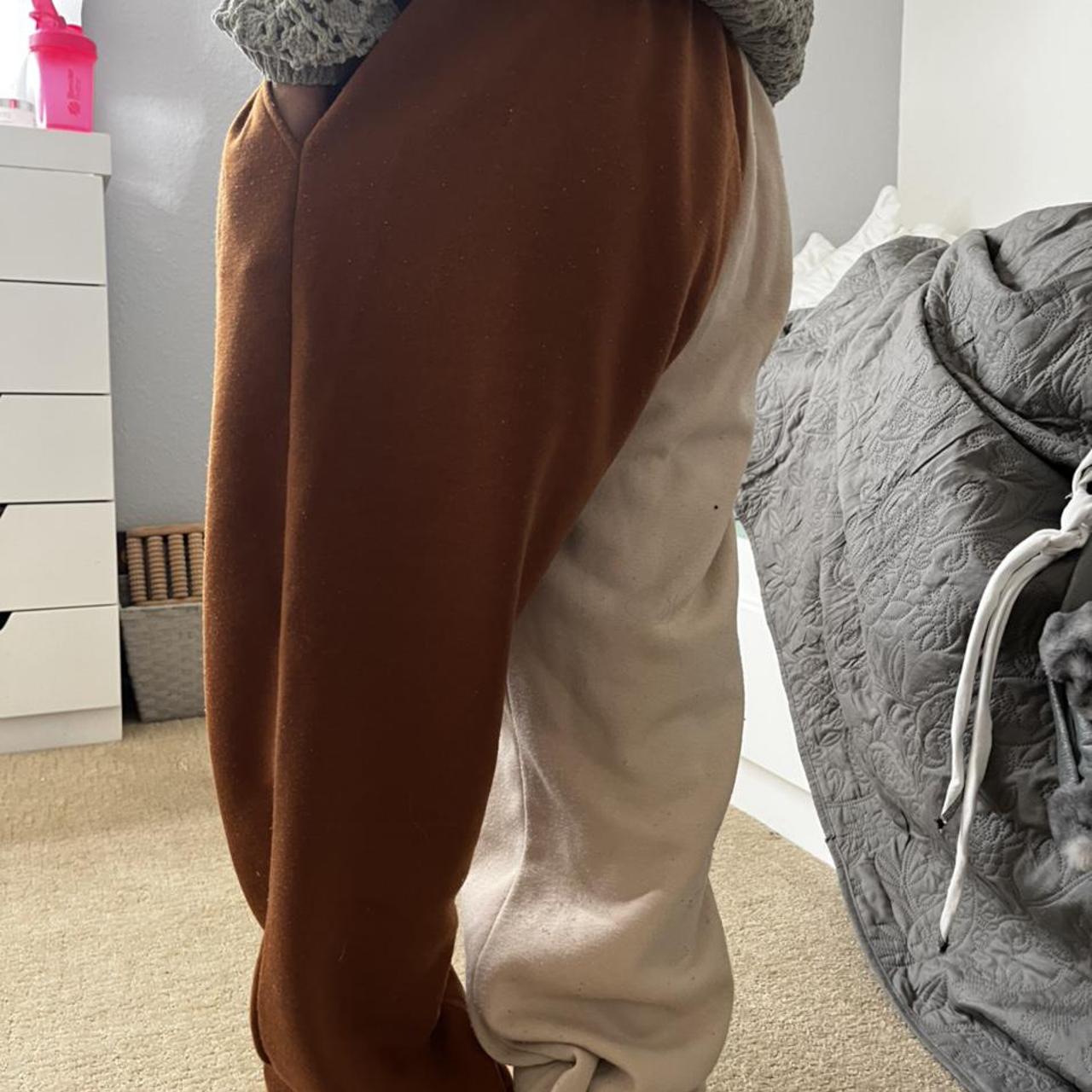 two color sweatpants