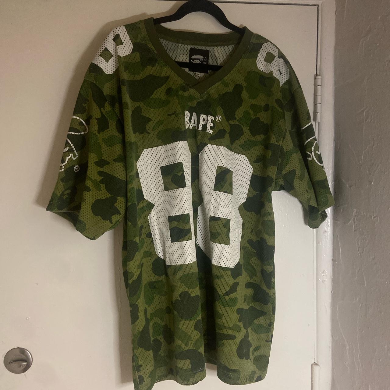 AUTHENTIC NIGO A BATHING APE JERSEY TAG READS 2 XL | Depop