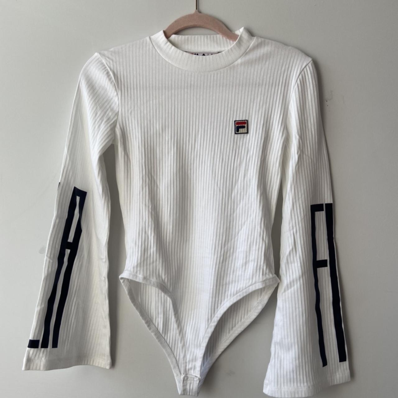 White fila deals bodysuit