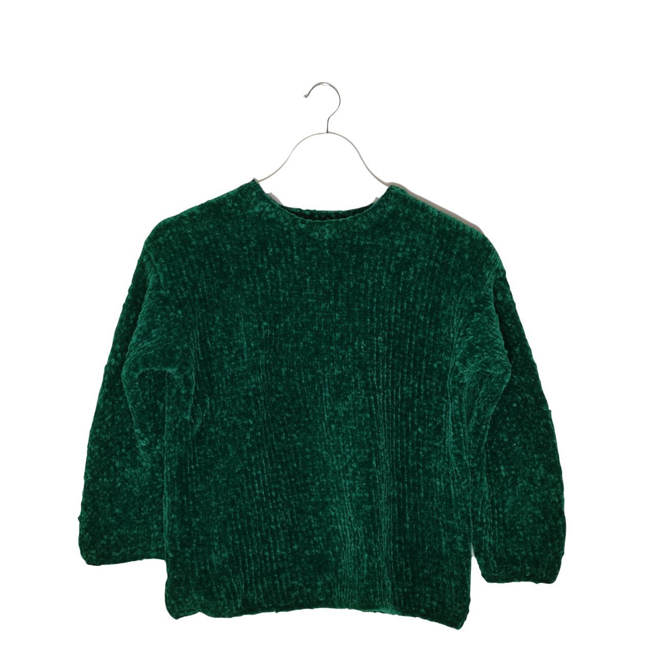 Emerald green knit jumper handmade by my grandma... - Depop