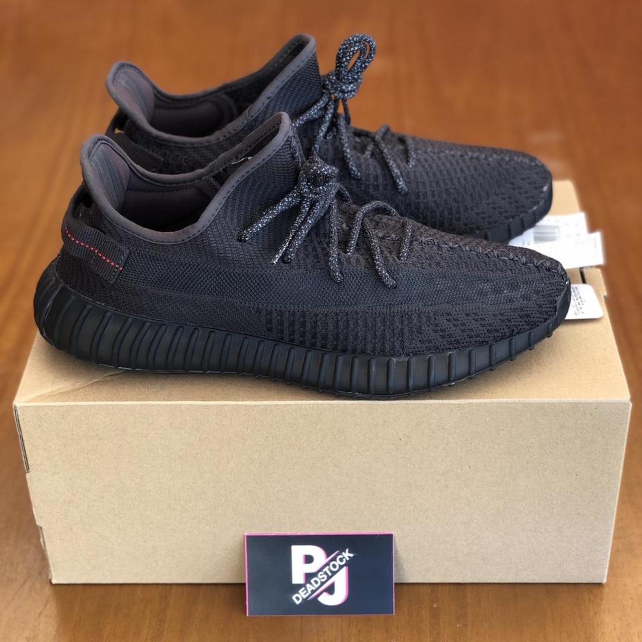 Yeezy 350 “Static Black” Non Reflective Size:... - Depop