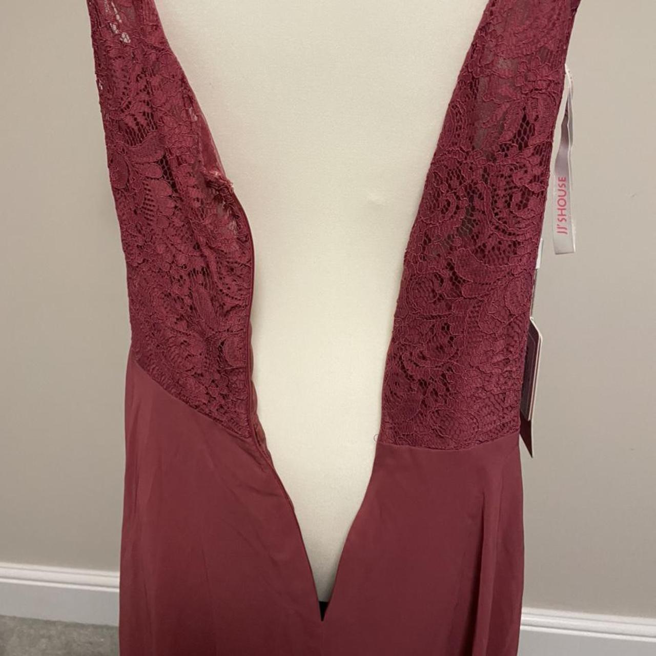 JJs House Burgundy Pink Bridesmaids Dress A long,... Depop