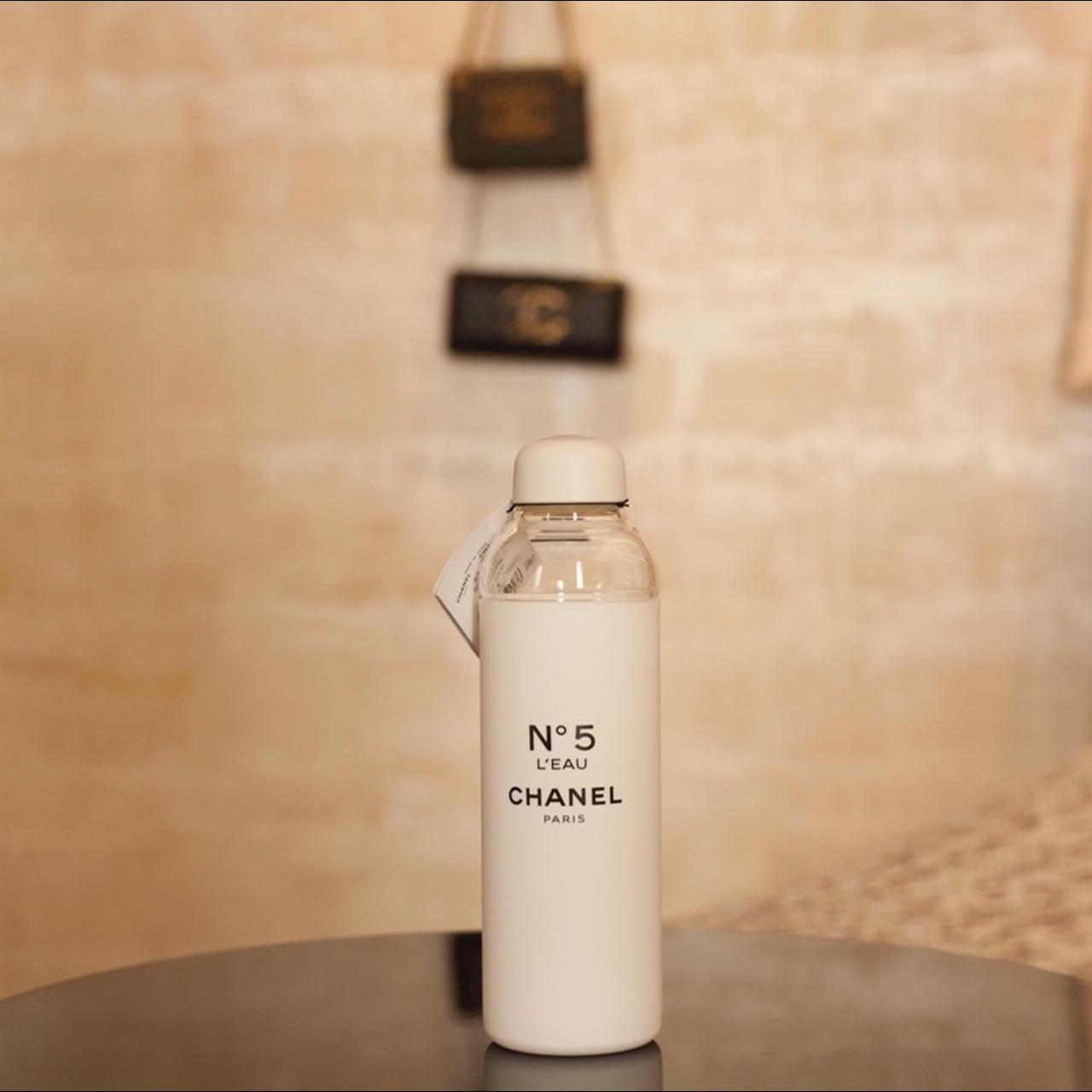 chanel 5 factory water bottle