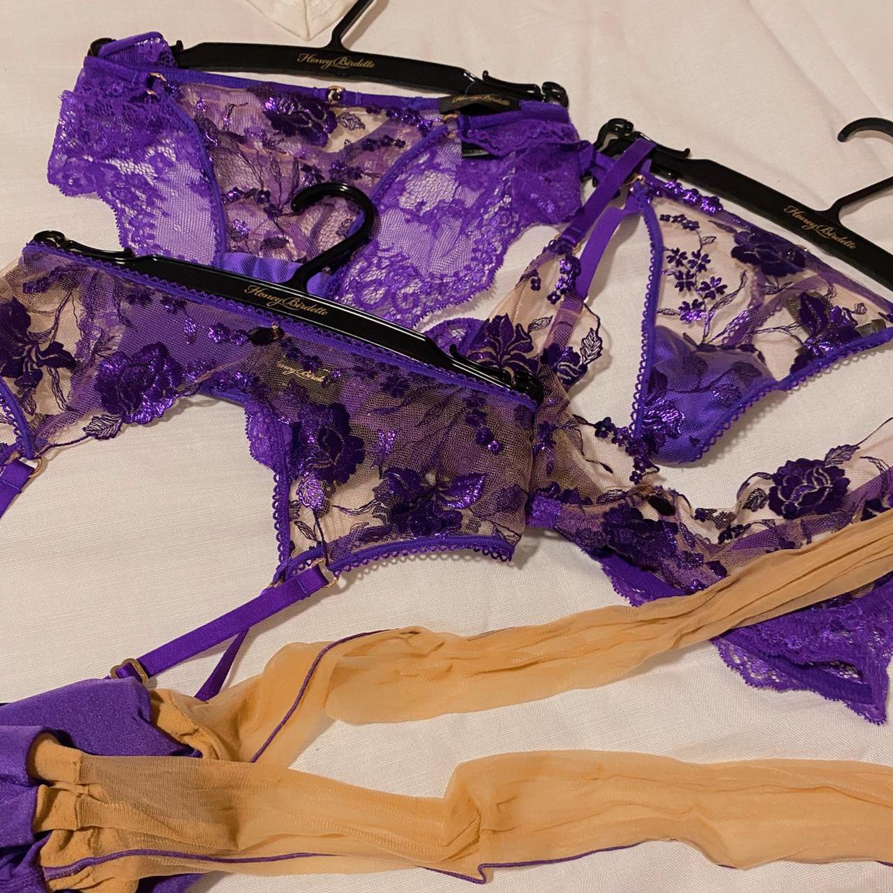 Honey Birdette, Intimates & Sleepwear, Honey Birdette Whitney Purple Bra  38g