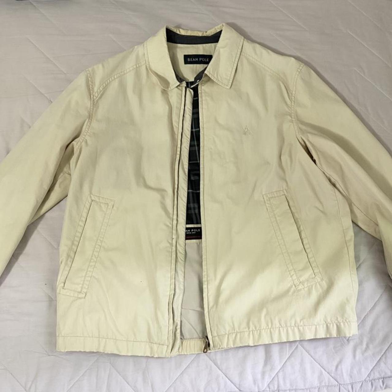 Vintage Beanpole beige jacket size 100–like a men’s... - Depop