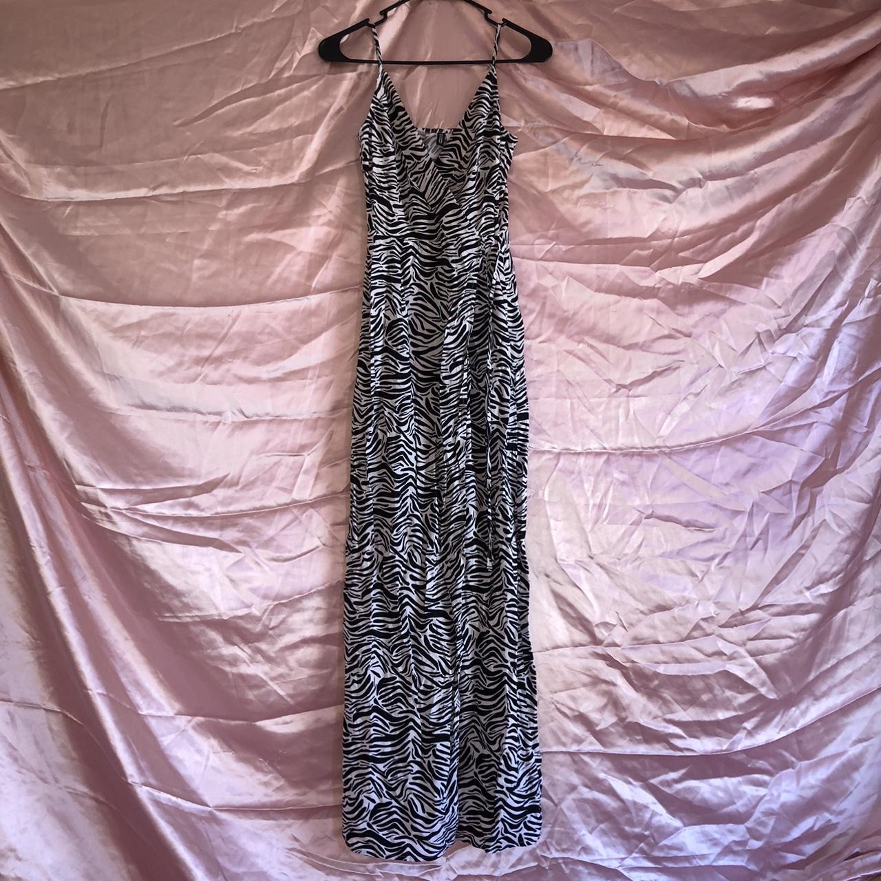Divided Zebra print maxi dress. I bought this dress... - Depop