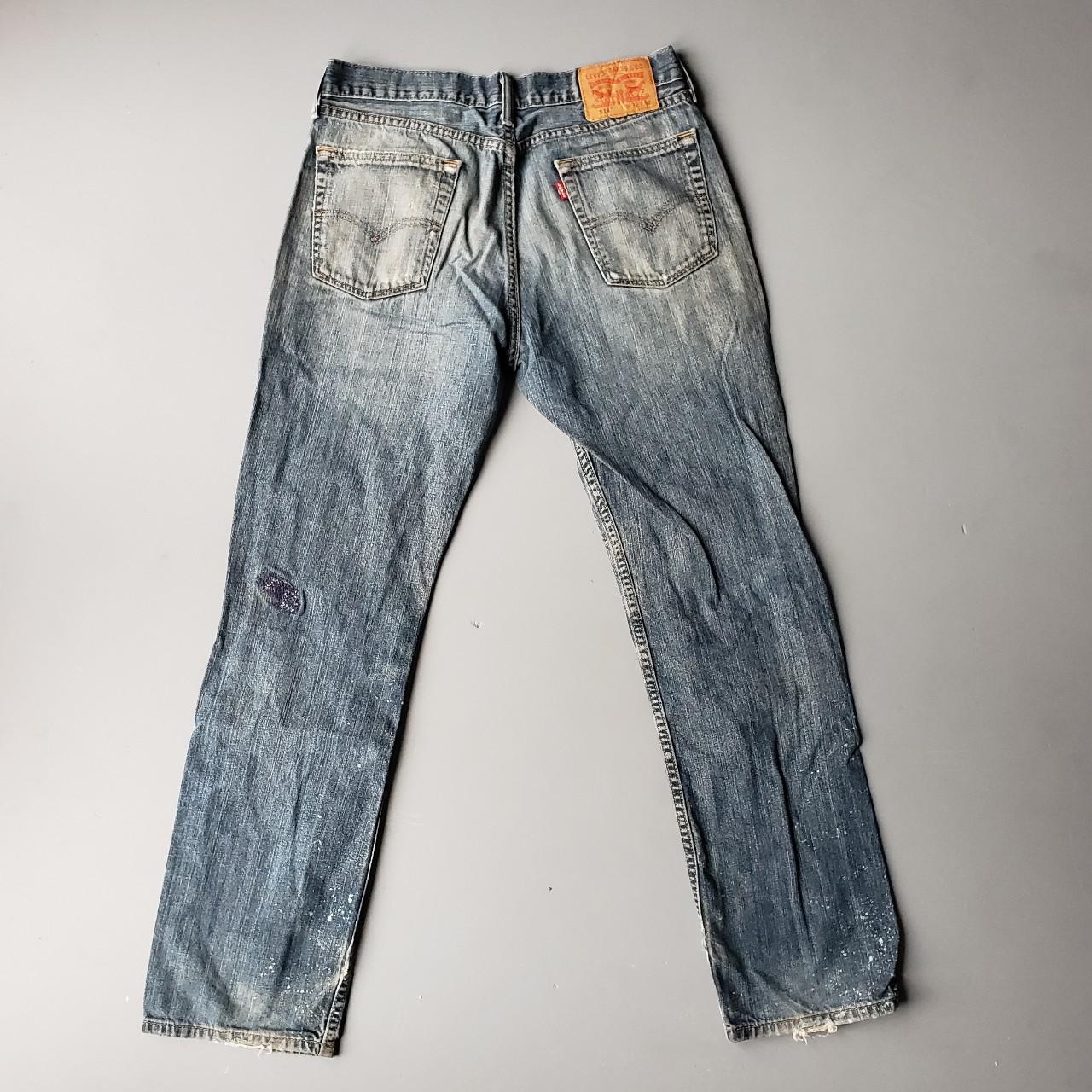 👖Thrashed and reworked Mens Levi's 514s Jeans🔥 Size... - Depop