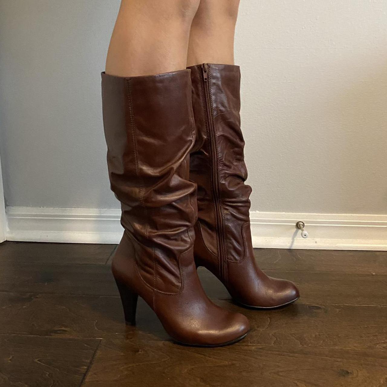 Aldo brown clearance knee high boots