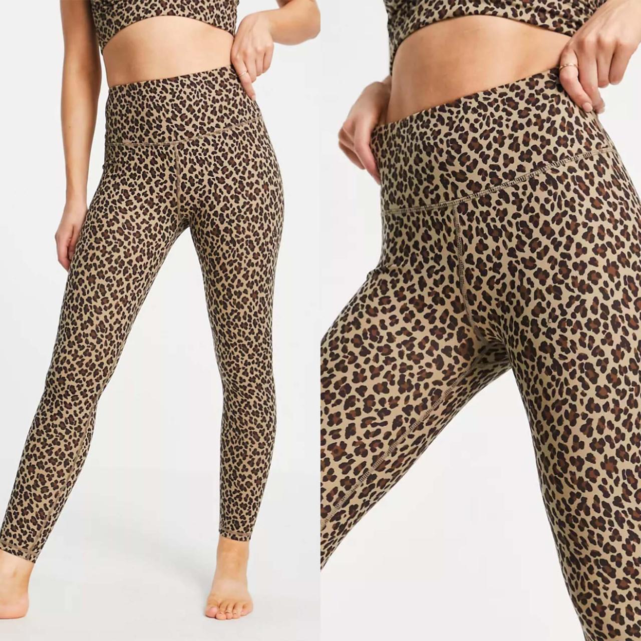 Varley Century leopard print workout leggings. - Depop