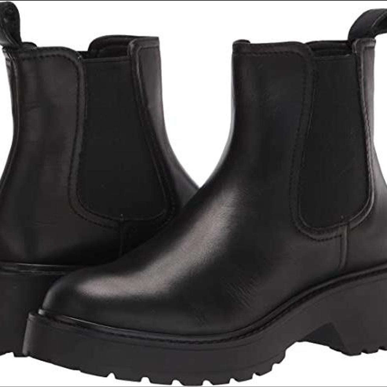 steve madden trap chelsea boot black