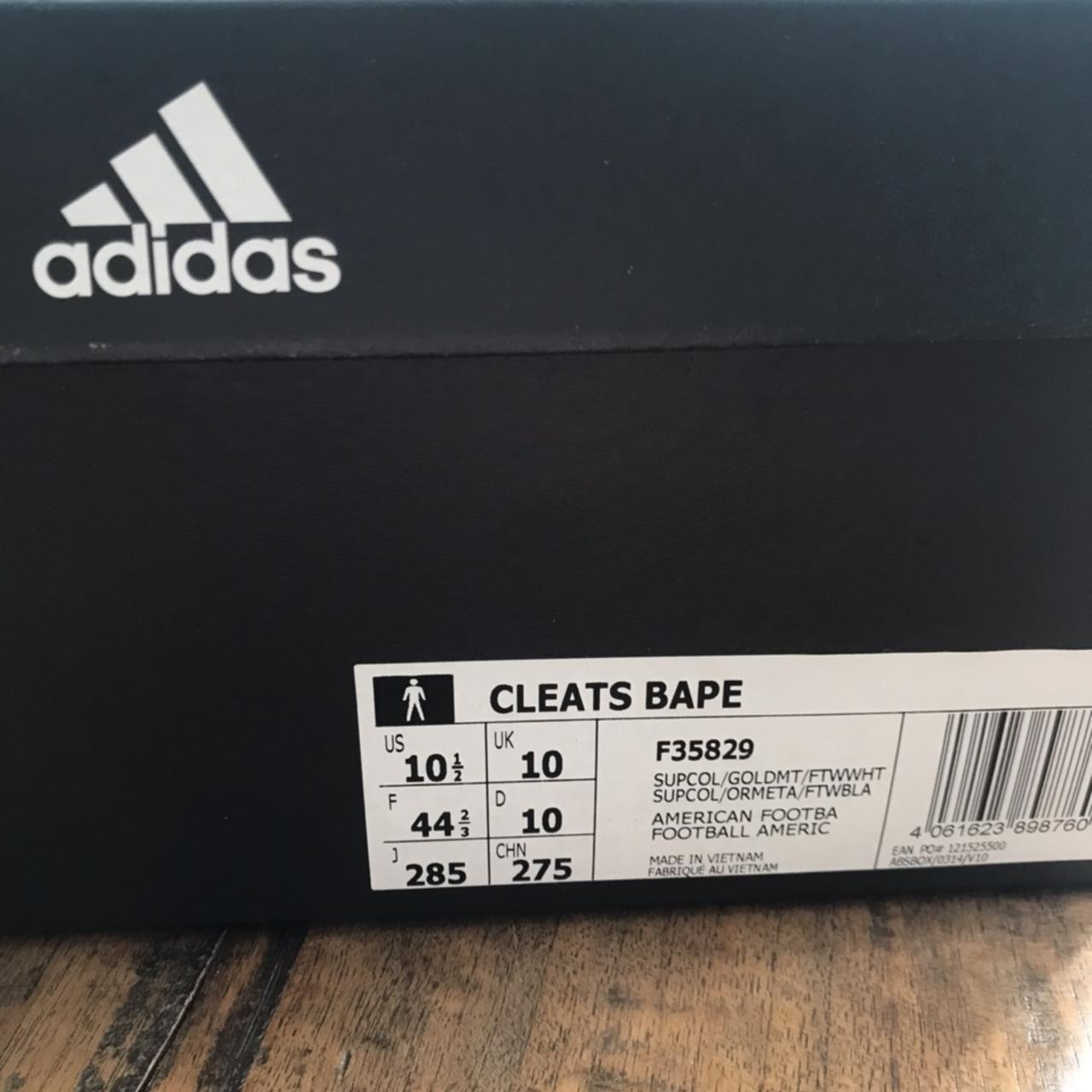 bape x adidas football cleats