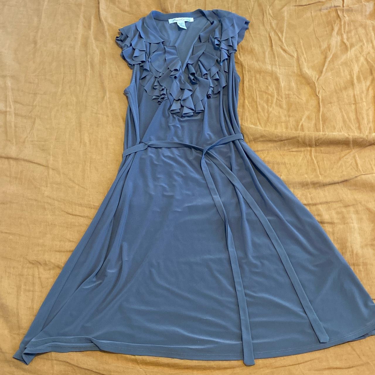 Kenneth Cole Women's Grey Dress | Depop