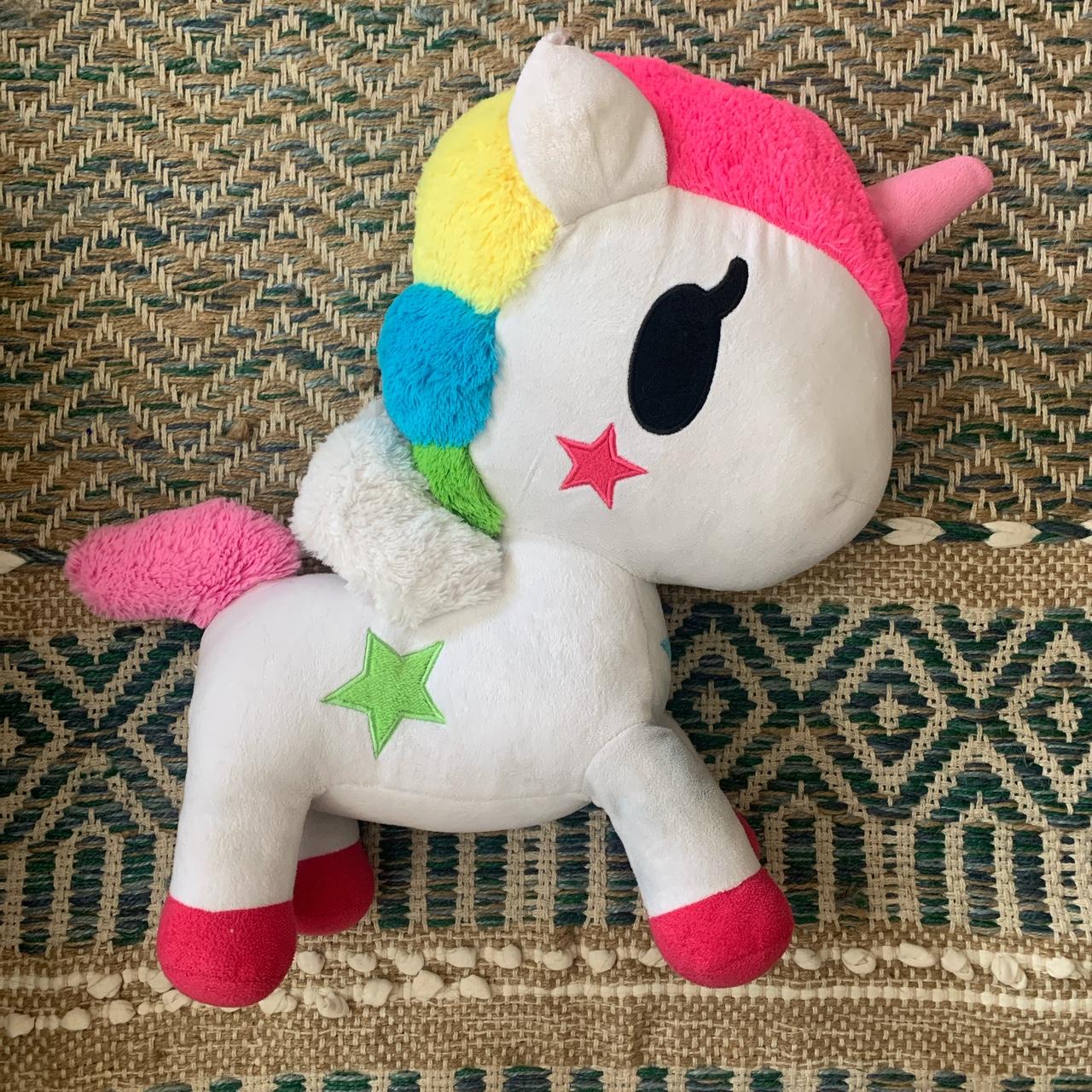 Tokidoki unicorno plush Right ear has a hole shown... - Depop