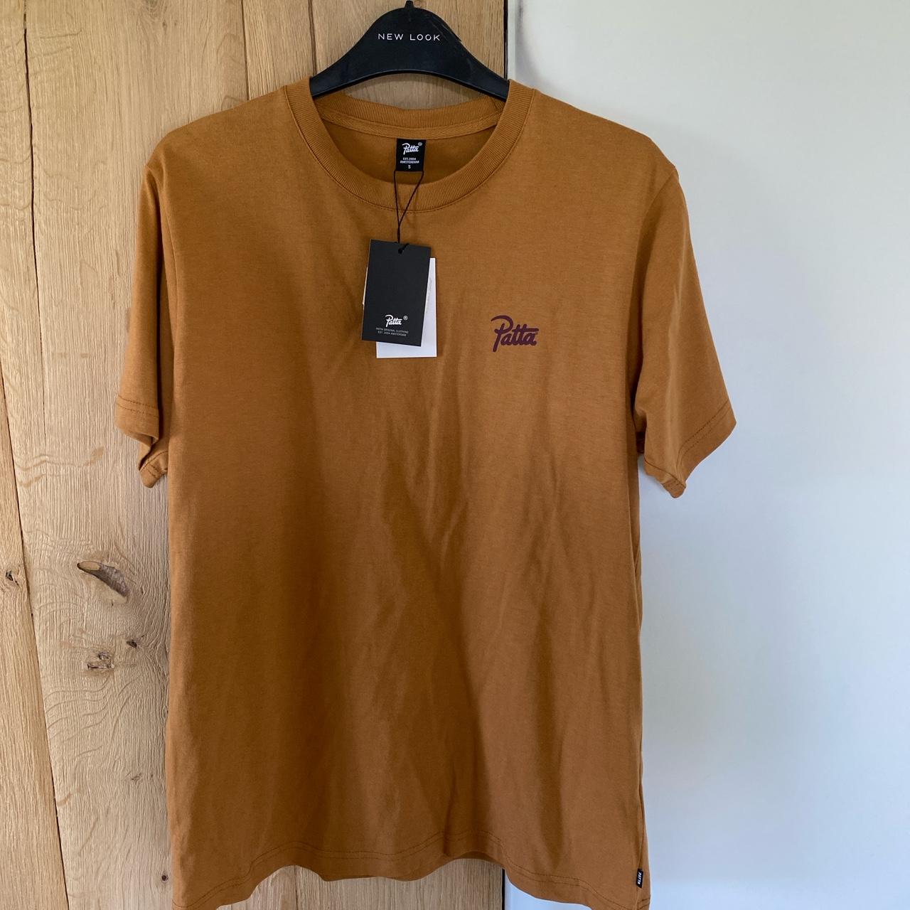 Brown Short Sleeve Sweater Tee Brand: patan Size: - Depop