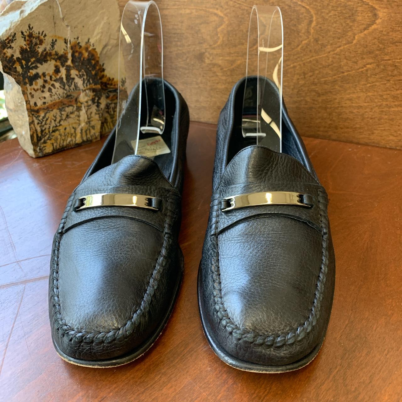 Bally Men's Black and Silver Loafers | Depop