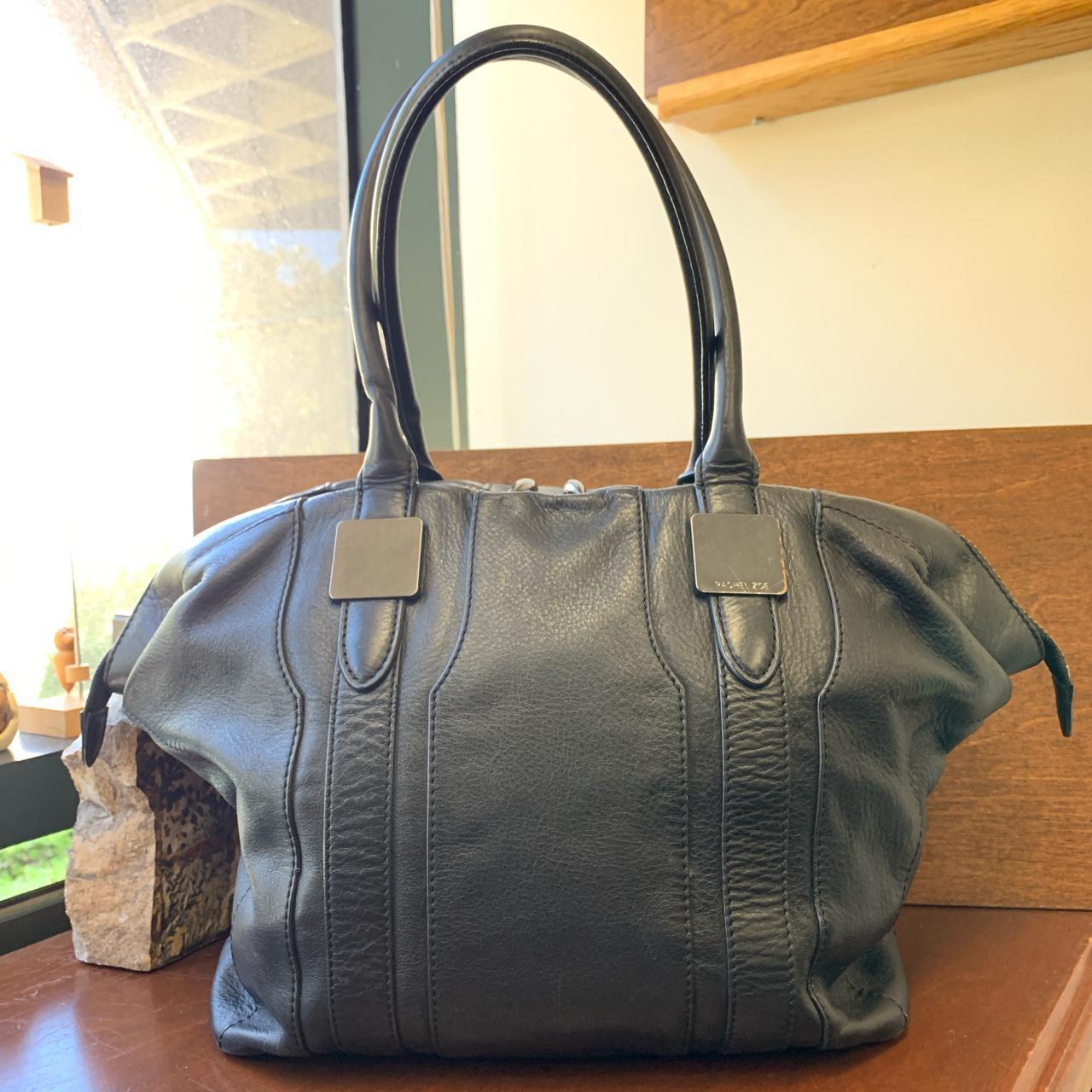 Rachel Zoe tote Rachel Zoe black leather double... - Depop