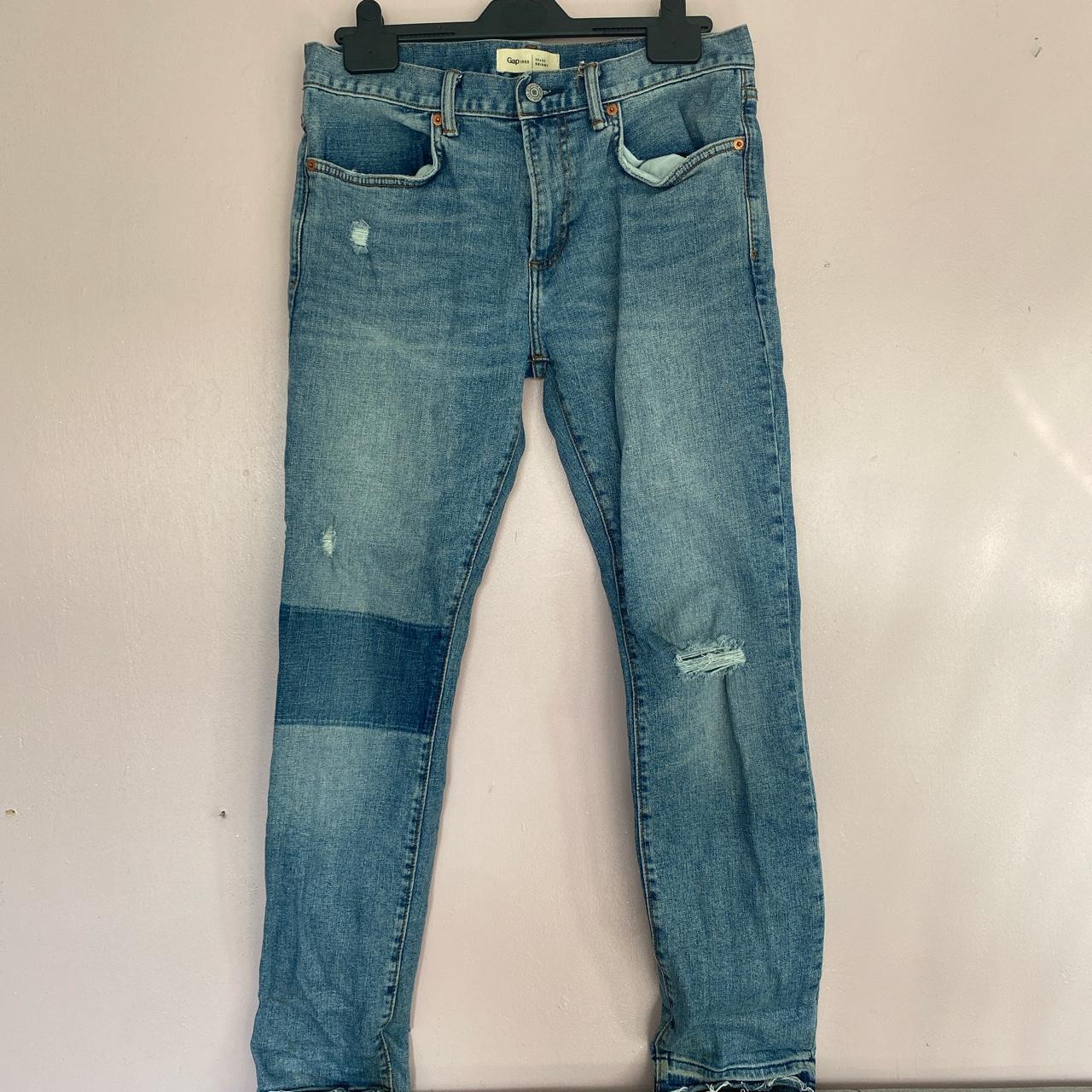 Gap Men's Blue and Navy Jeans | Depop