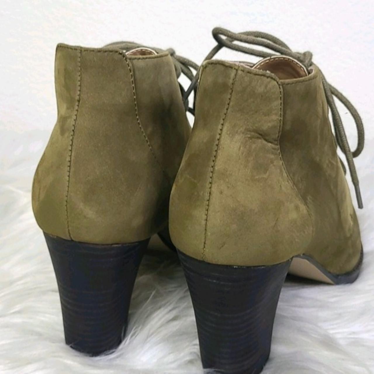 Lands End Ankle Boots Booties Size 9 Lace Up Khaki... Depop