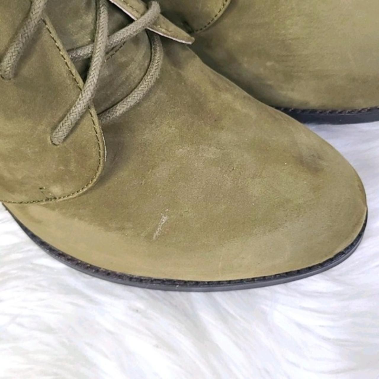 Lands End Ankle Boots Booties Size 9 Lace Up Khaki... Depop