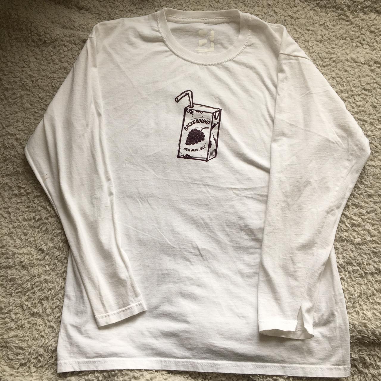 Background brand Longsleeve grape juice graphic... - Depop