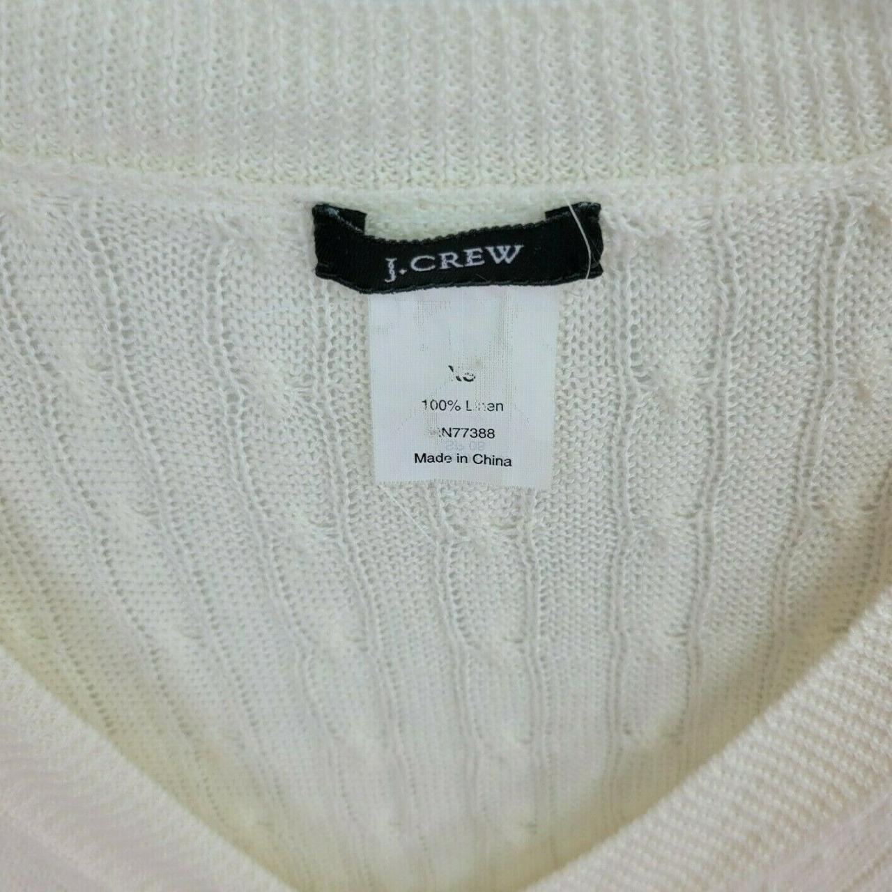 J. Crew XS Thin Cable Knit Sweater Long Sleeve 100%... - Depop