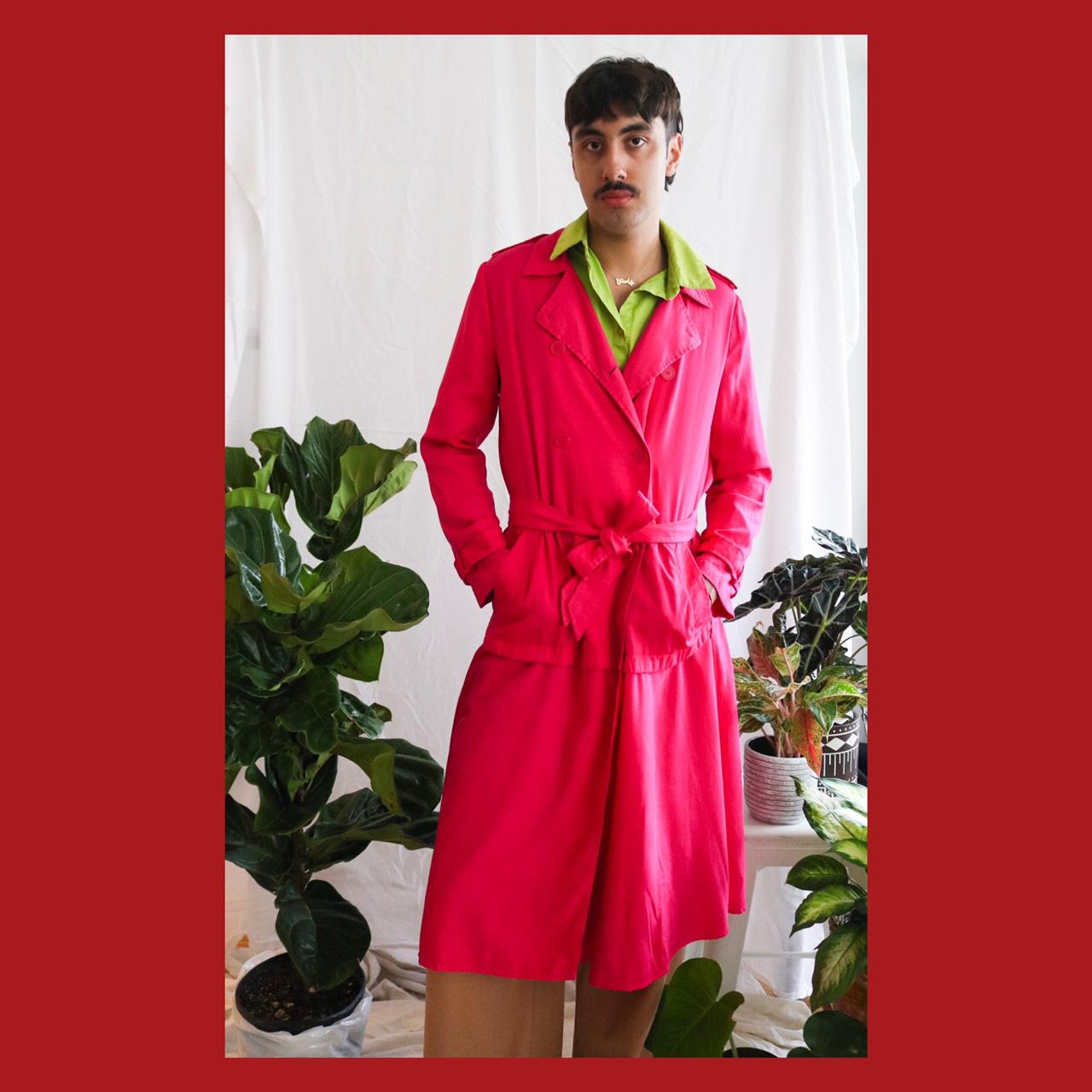 Pink trench coat zara hotsell