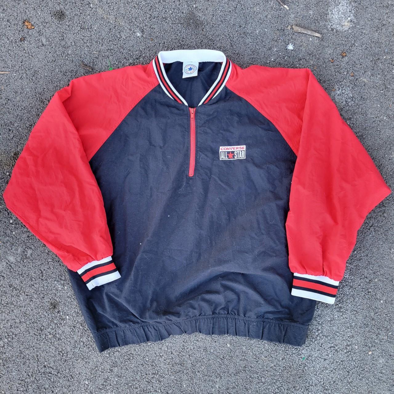 Vintage 90s Converse All Star quarter zip pullover....