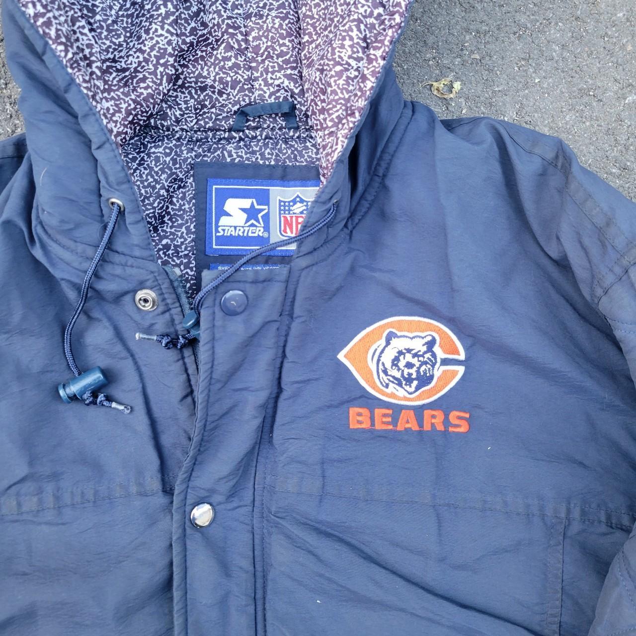 Vintage 90s Starter Chicago Bears Fleece Sweatshirt - Depop