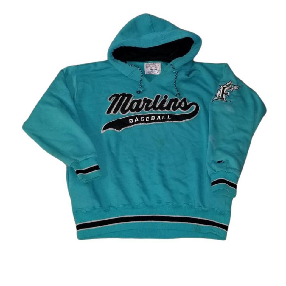 Vintage 90s Florida Marlins Starter Pinstripe - Depop