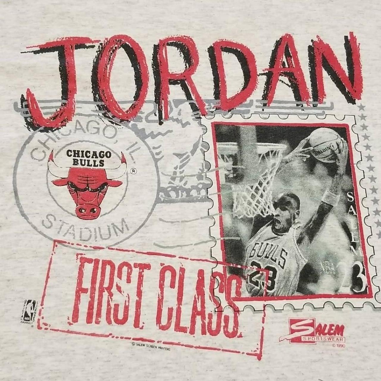 VINTAGE MICHAEL JORDAN T shirt 1990 Salem Sportswear Chicago Bulls