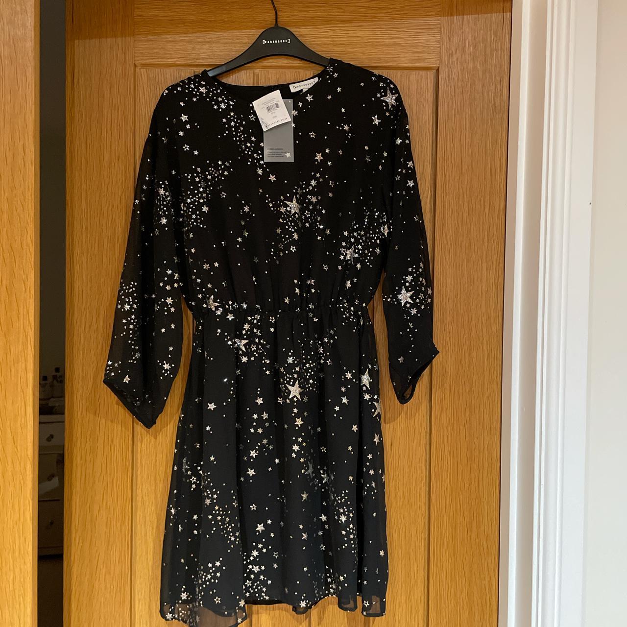 Warehouse black 2024 star dress