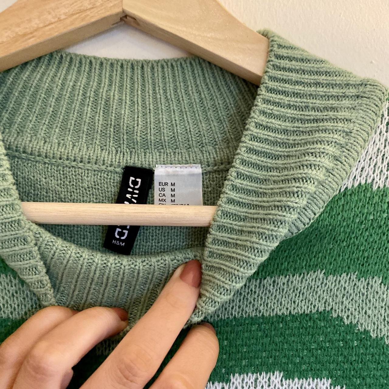 H&M green butterfly jumper. Size M, fits a UK size... Depop