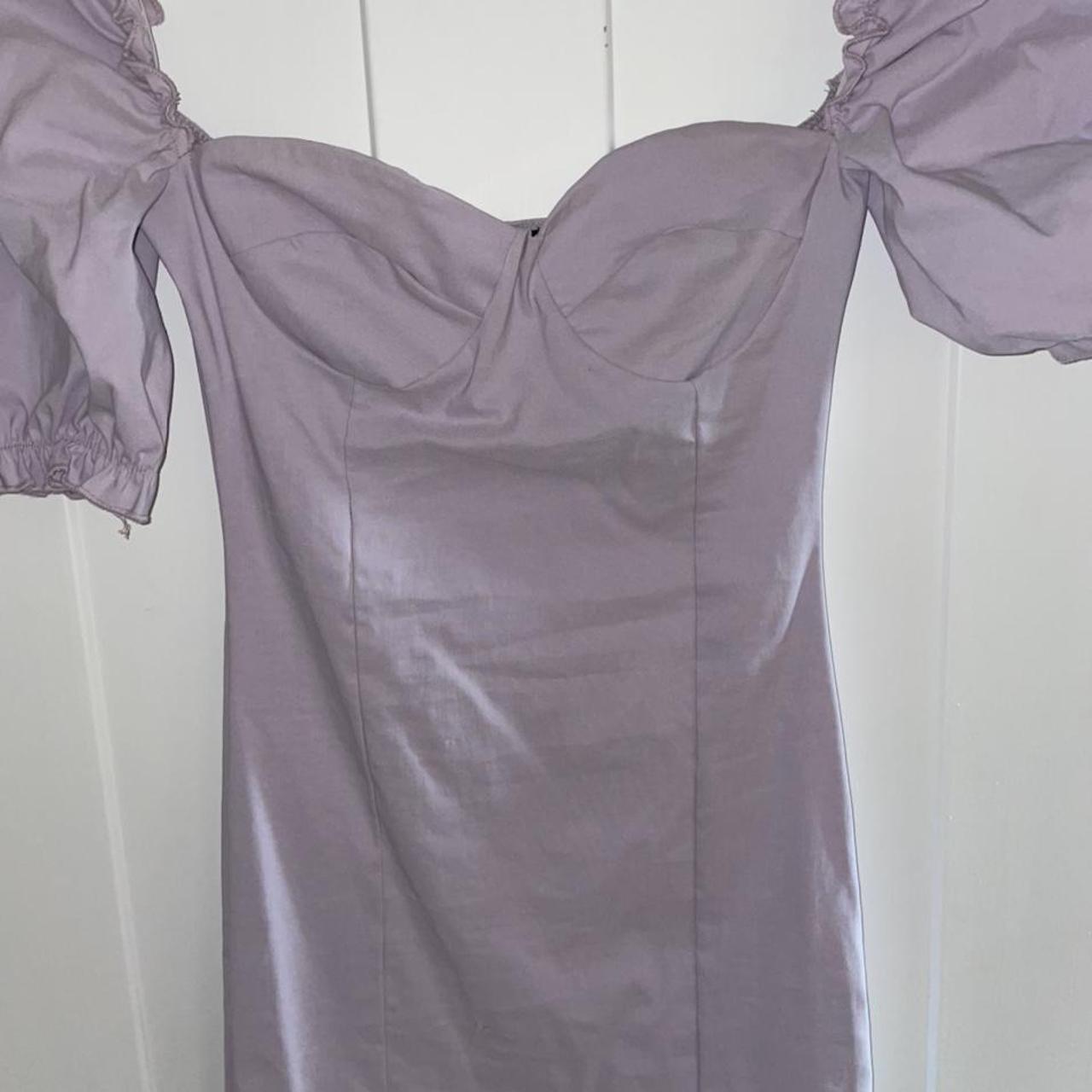 Lilac evening going out dress, short skirt. Worn on... Depop