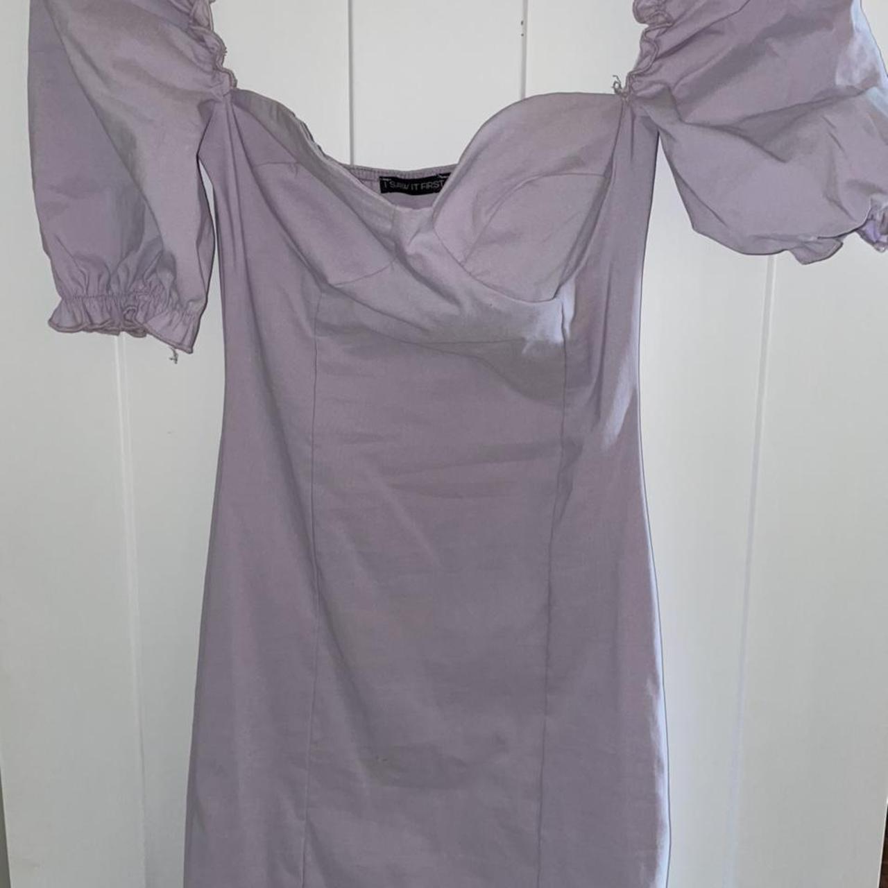 Lilac evening going out dress, short skirt. Worn on... Depop