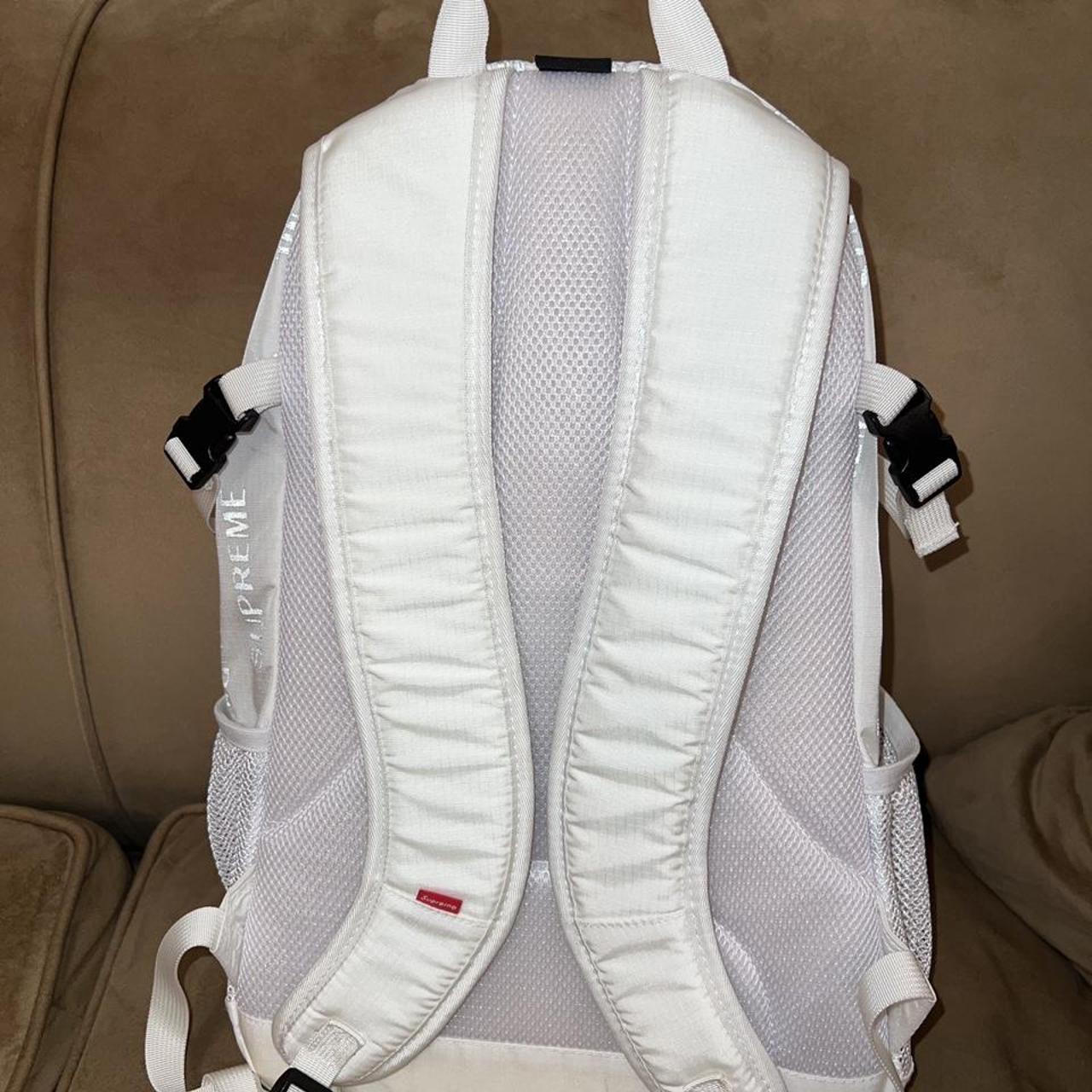 SUPREME FW17 White 3M Reflective Backpack