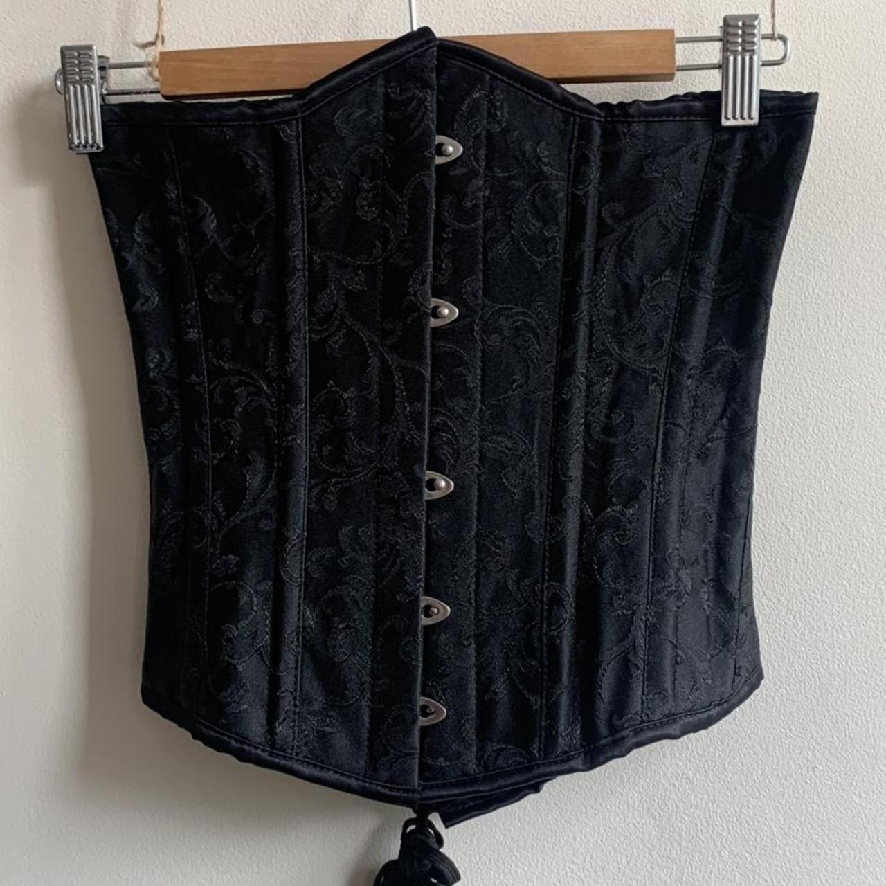 💋 CORSET DROP 💋#N#Milo corset Black brocade boned... - Depop