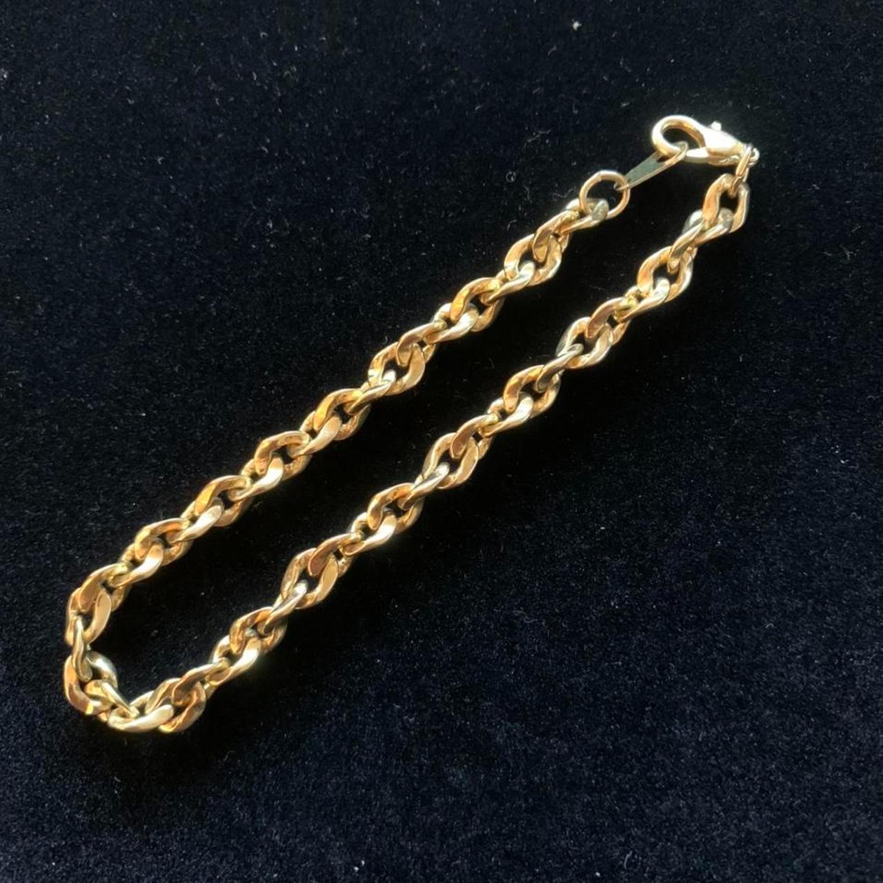 Gold Plated twisted curb chain bracelet Free UK... Depop