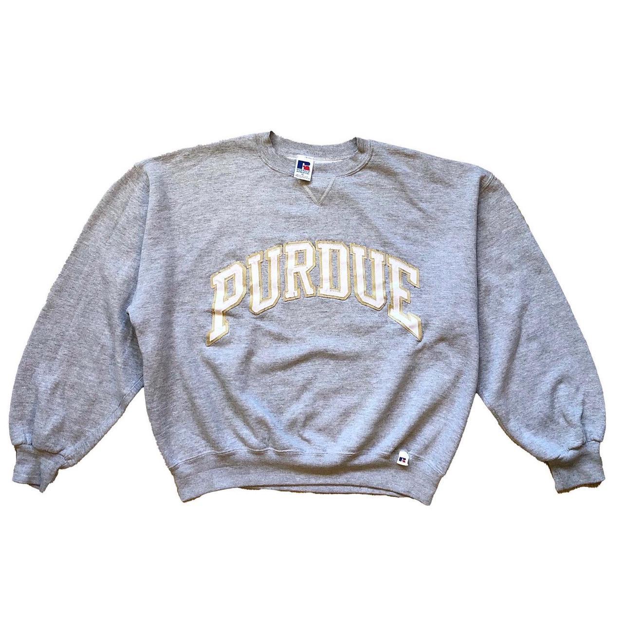 Vintage 1990,s Spell out Purdue USA Russel Athletic... - Depop