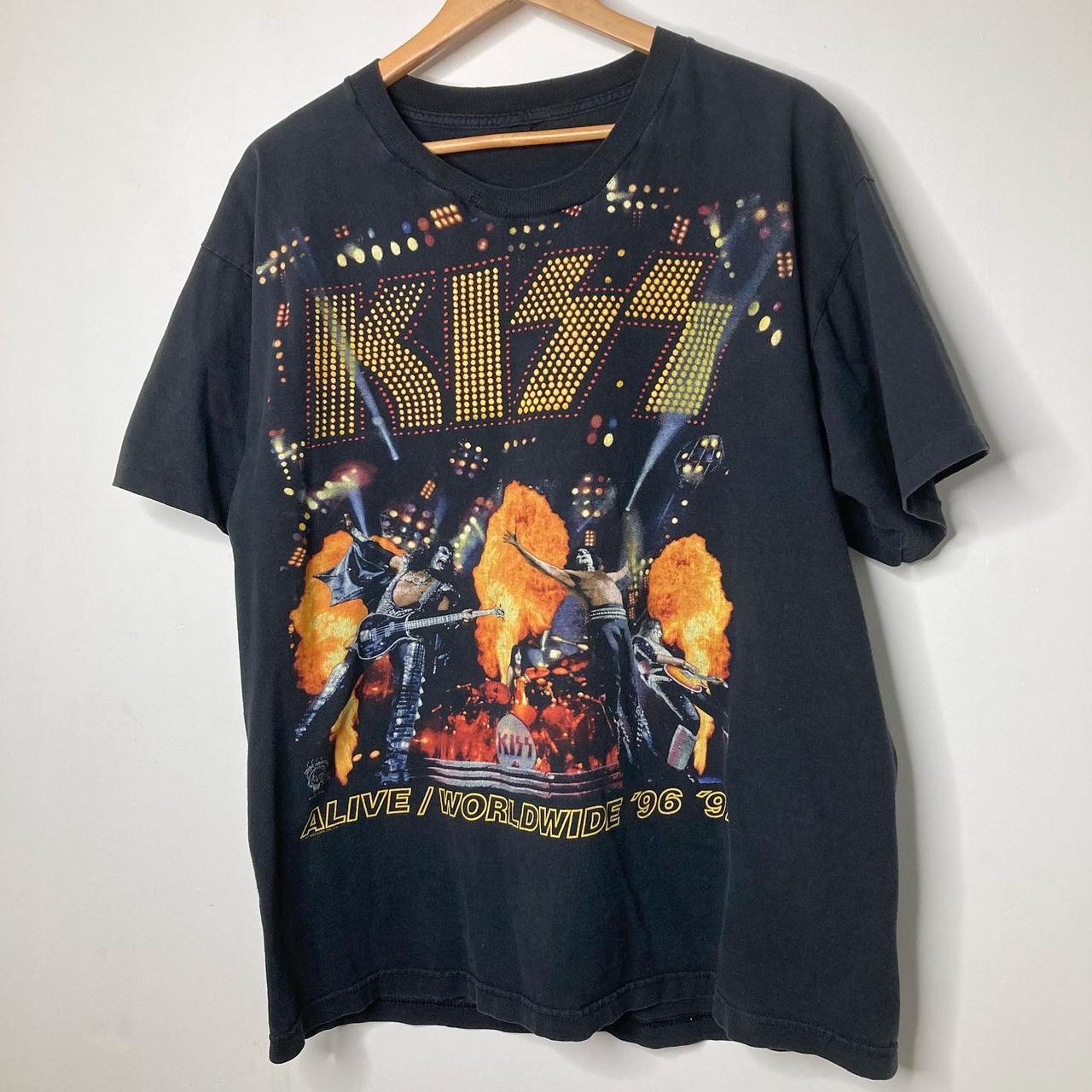 Vintage 1997 KISS tee - Free Shipping! Fits XL P2P... - Depop