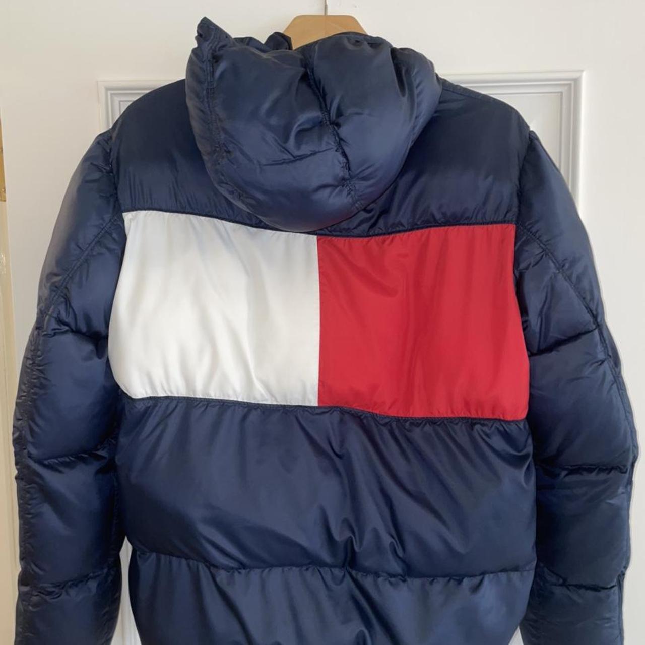 Tommy Hilfiger Men's Navy Coat | Depop